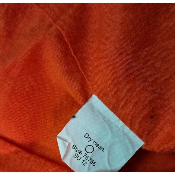 J.Crew Schoolboy Blazer 100% Linen Single Breasted Orange Pockets Size 2 - Picture 11 of 12
